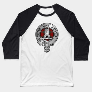Clan MacLean Crest & Tartan Baseball T-Shirt